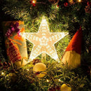 15cm decoração de árvore de natal estrelas luzes brancas quentes decoração de quarto de casa lâmpada led brilhante festival de natal topstar navidad 1.07in