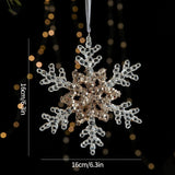 Enfeites de Natal Acrílico Transparente com Glitter Dourado – Elegância e Brilho