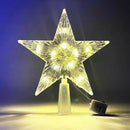 15cm decoração de árvore de natal estrelas luzes brancas quentes decoração de quarto de casa lâmpada led brilhante festival de natal topstar navidad 1.07in