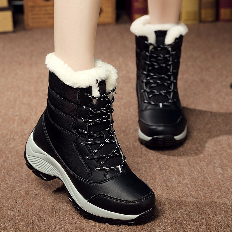 Sapatos femininos 2022 moda sapatos de inverno botas femininas quentes  botas de neve à prova dwaterproof água para mulheres confortáveis botas de  tornozelo zapatillas mujer - AliExpress