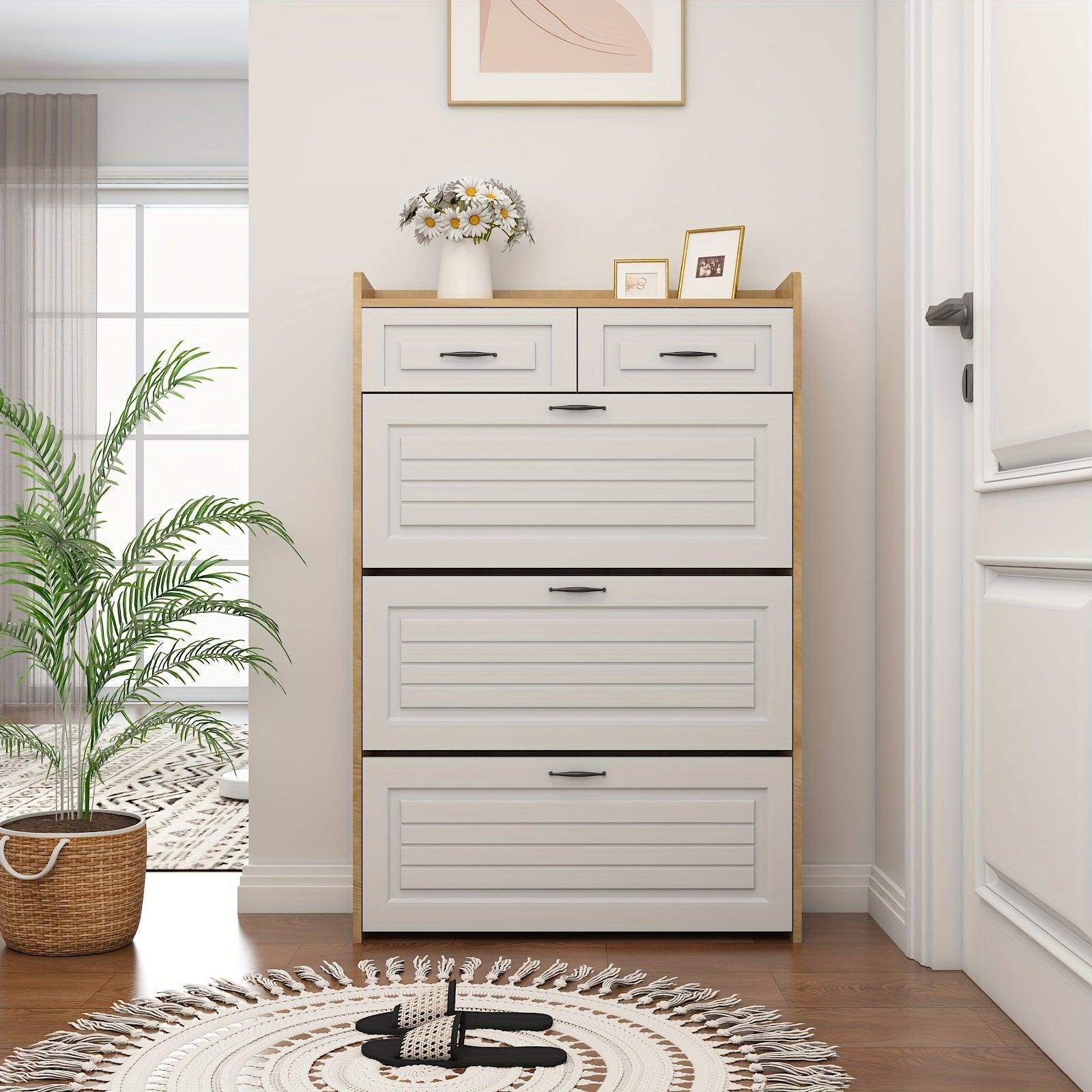 Armário de Sapatos com 3 Portas 2 Gavetas - (Promoção de Janeiro)