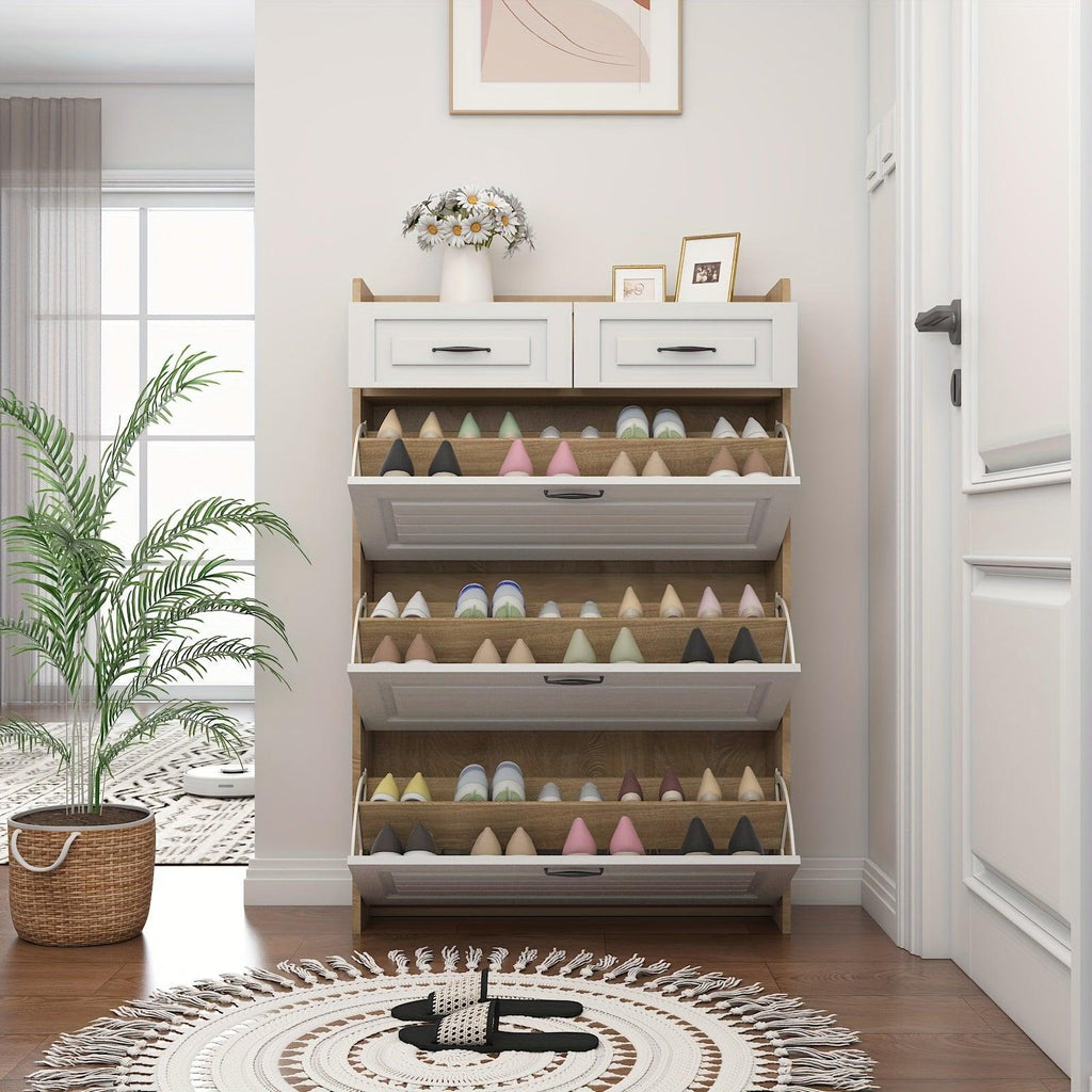 Armário de Sapatos com 3 Portas 2 Gavetas - (Promoção de Janeiro)