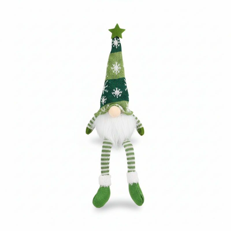 Boneco Duende Natalino de Pelúcia com LED – Enfeite Decorativo