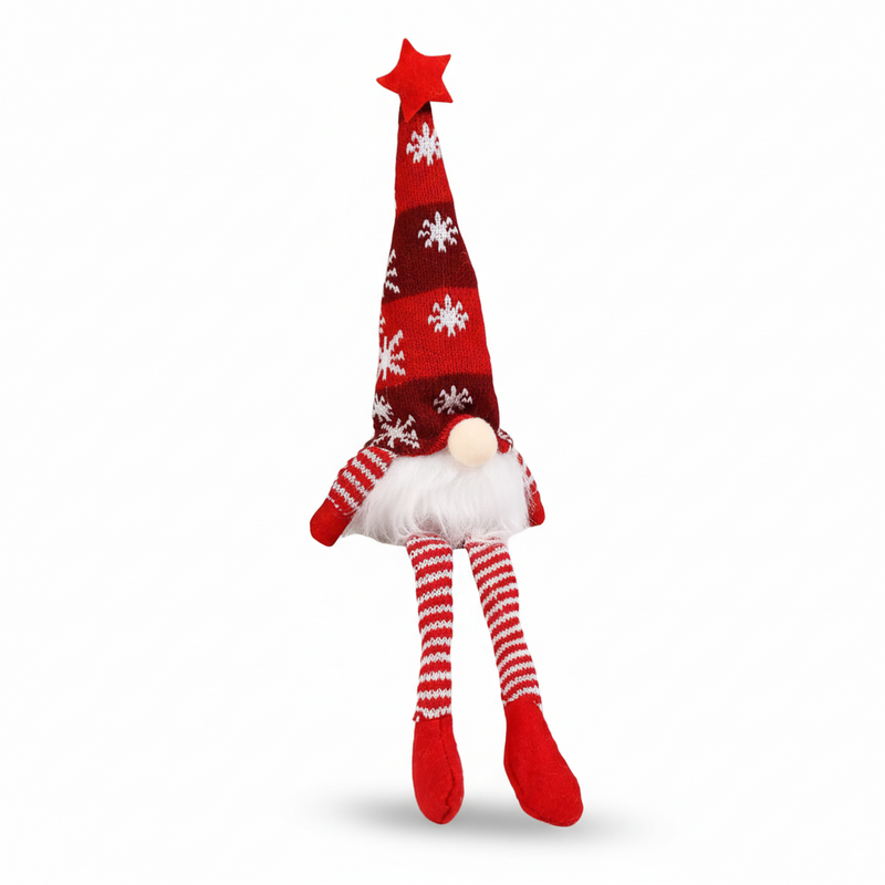 Boneco Duende Natalino de Pelúcia com LED – Enfeite Decorativo