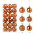 1 caixa 3/4cm bolas de natal enfeites de árvore de natal pendurado pingentes de árvore festa em casa decoração de árvore de natal presentes de ano novo