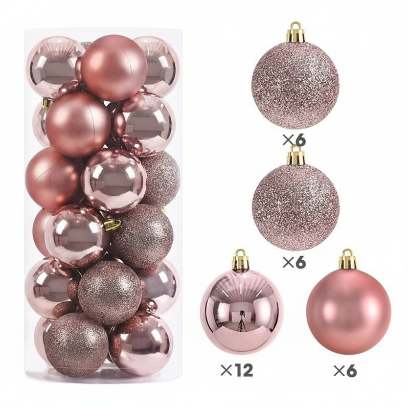 1 caixa 3/4cm bolas de natal enfeites de árvore de natal pendurado pingentes de árvore festa em casa decoração de árvore de natal presentes de ano novo