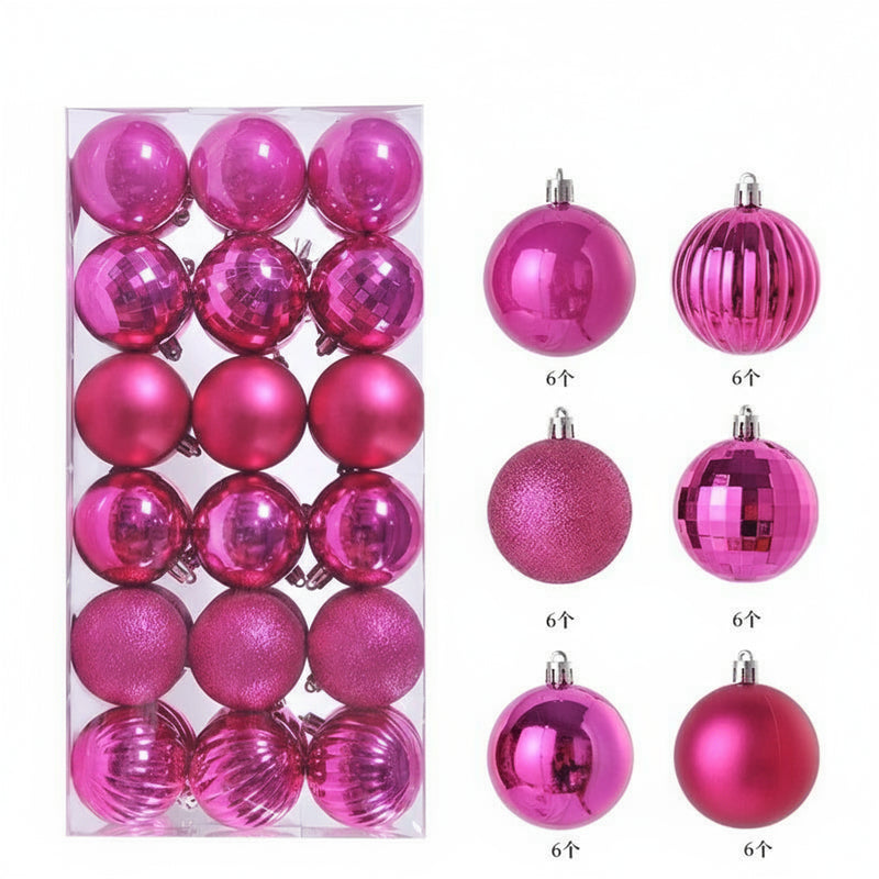1 caixa 3/4cm bolas de natal enfeites de árvore de natal pendurado pingentes de árvore festa em casa decoração de árvore de natal presentes de ano novo