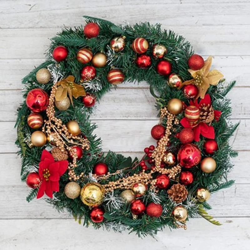50 pçs/caixa bolas de árvore de natal ornamento ouro vermelho pendurado bauble pingente 2025 decoração de natal para casa 2026 presentes de ano novo