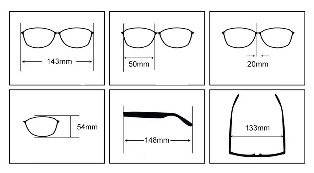 Óculos de Grau Quadrado Retrô