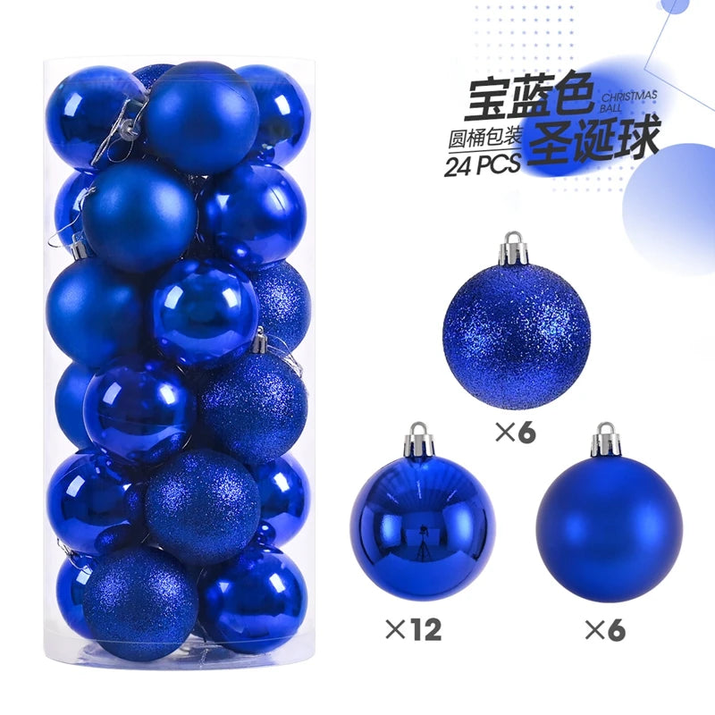 1 caixa 3/4cm bolas de natal enfeites de árvore de natal pendurado pingentes de árvore festa em casa decoração de árvore de natal presentes de ano novo