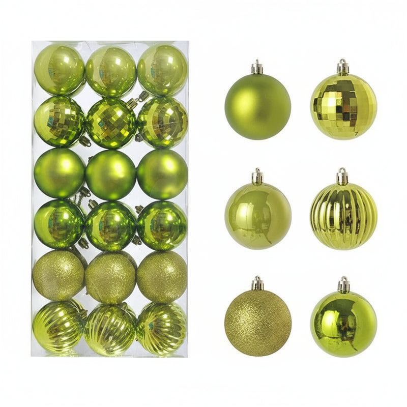 1 caixa 3/4cm bolas de natal enfeites de árvore de natal pendurado pingentes de árvore festa em casa decoração de árvore de natal presentes de ano novo