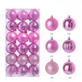 1 caixa 3/4cm bolas de natal enfeites de árvore de natal pendurado pingentes de árvore festa em casa decoração de árvore de natal presentes de ano novo