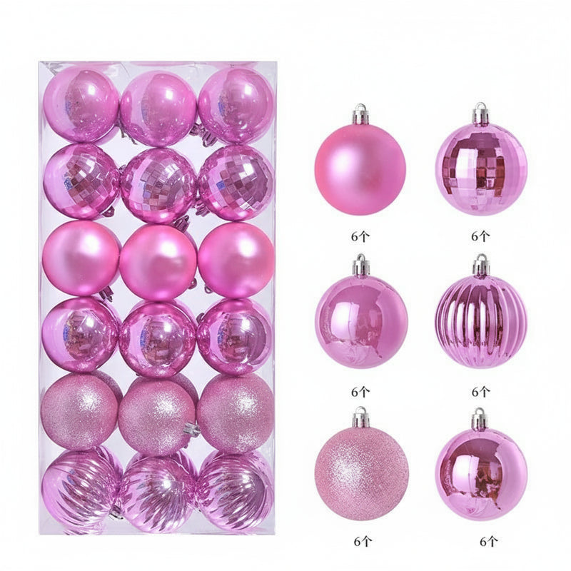 1 caixa 3/4cm bolas de natal enfeites de árvore de natal pendurado pingentes de árvore festa em casa decoração de árvore de natal presentes de ano novo