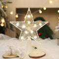 15cm decoração de árvore de natal estrelas luzes brancas quentes decoração de quarto de casa lâmpada led brilhante festival de natal topstar navidad 1.07in