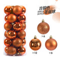 1 caixa 3/4cm bolas de natal enfeites de árvore de natal pendurado pingentes de árvore festa em casa decoração de árvore de natal presentes de ano novo