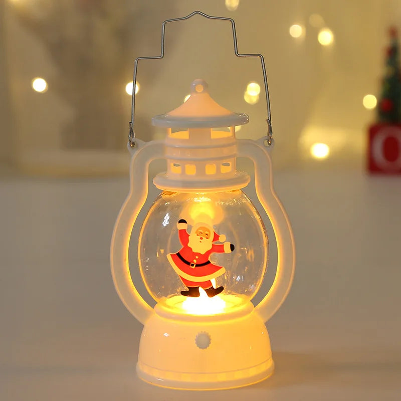 Lanterna Natalina com LED Luz Quente