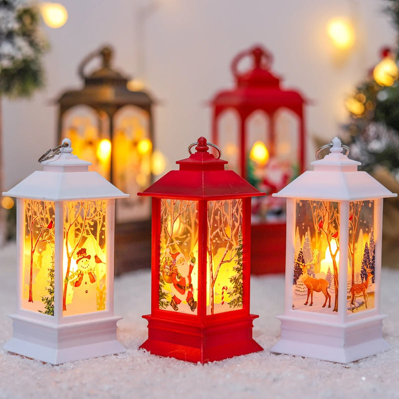 Lanterna de Natal com Luz LED Decorativa