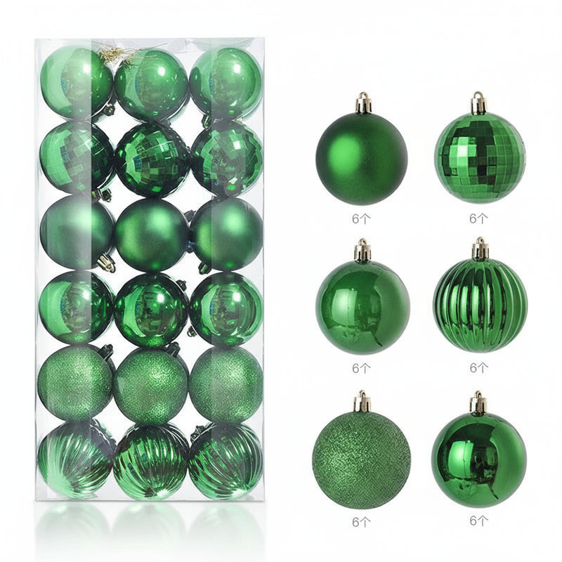 1 caixa 3/4cm bolas de natal enfeites de árvore de natal pendurado pingentes de árvore festa em casa decoração de árvore de natal presentes de ano novo