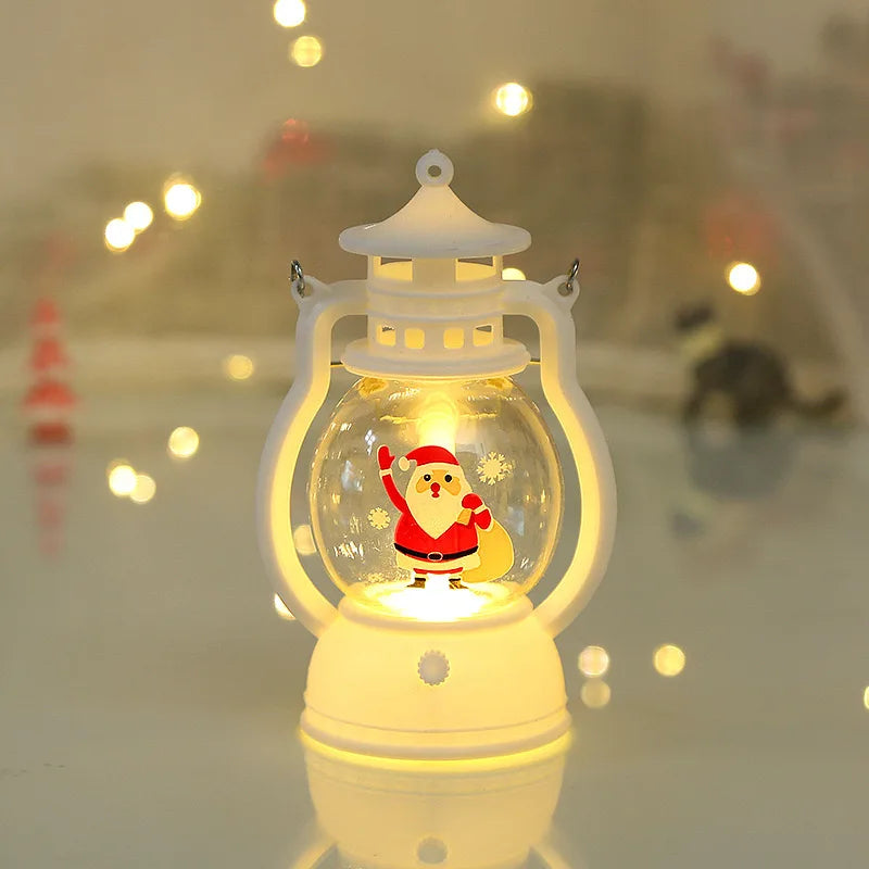 Lanterna Natalina com LED Luz Quente