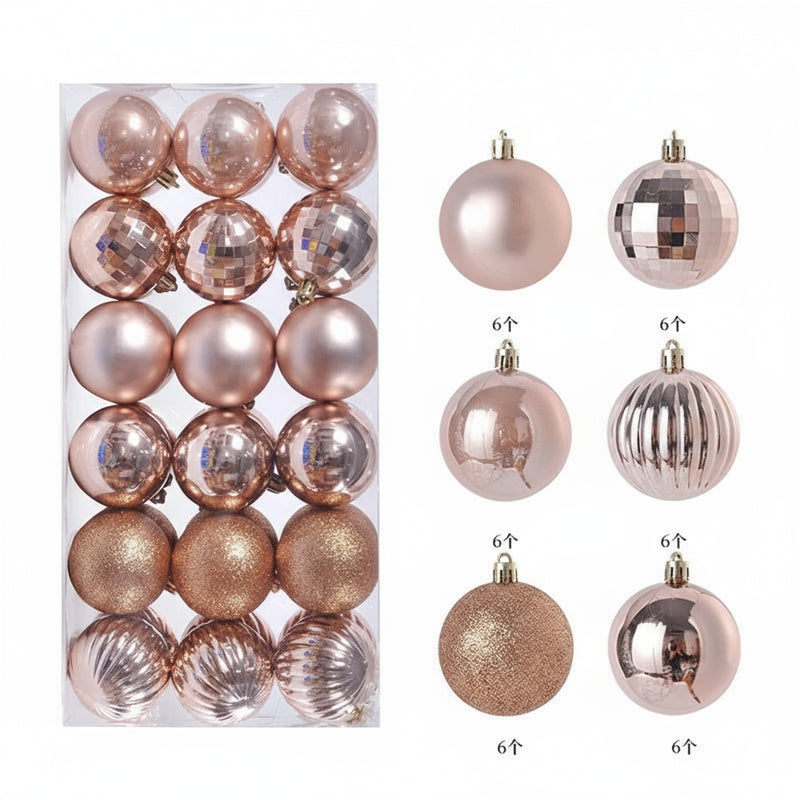 1 caixa 3/4cm bolas de natal enfeites de árvore de natal pendurado pingentes de árvore festa em casa decoração de árvore de natal presentes de ano novo