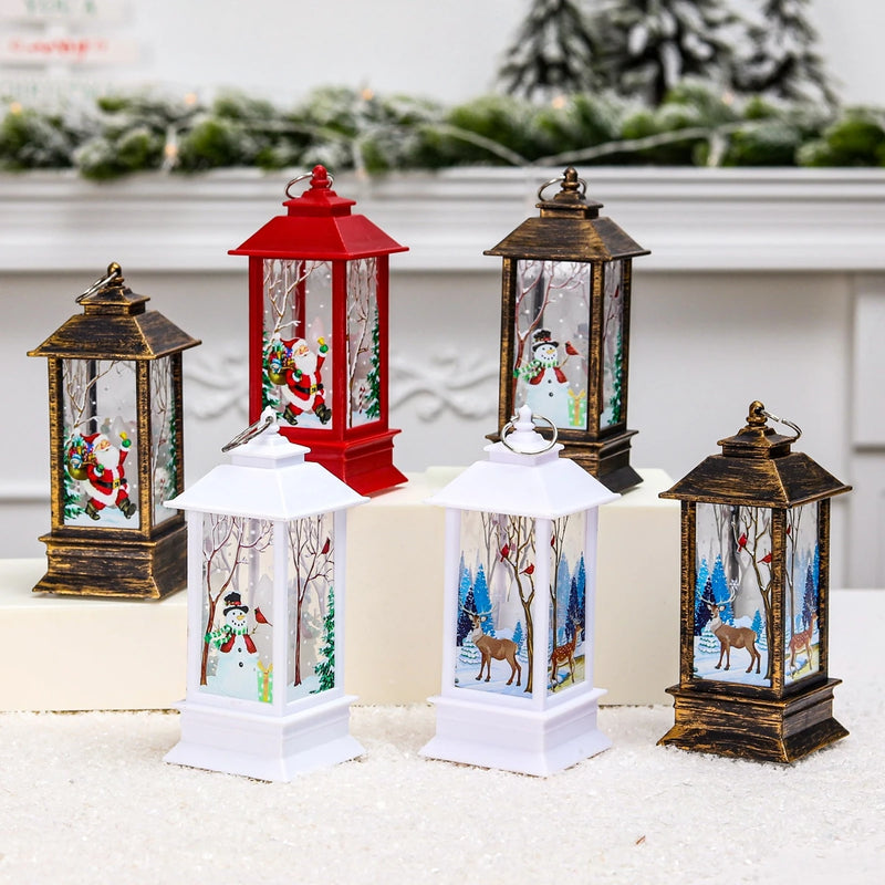 Lanterna de Natal com Luz LED Decorativa