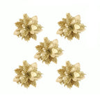 Flores de Natal Kit 10 Unidades para Árvore, Guirlanda e Decoração Festiva