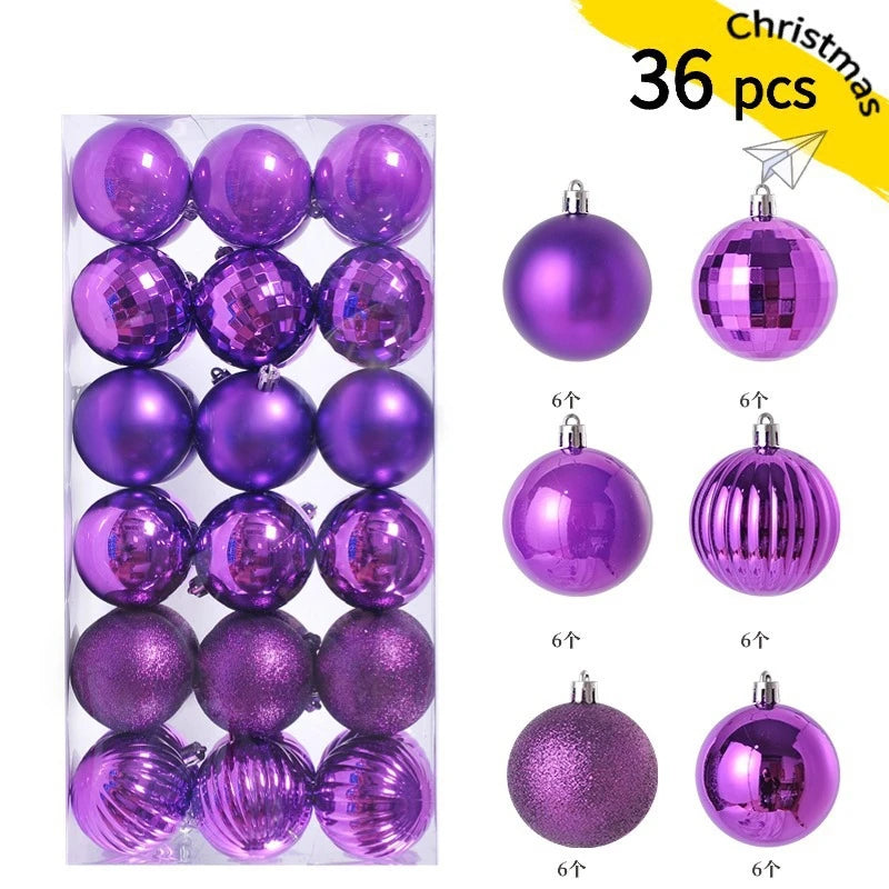 1 caixa 3/4cm bolas de natal enfeites de árvore de natal pendurado pingentes de árvore festa em casa decoração de árvore de natal presentes de ano novo