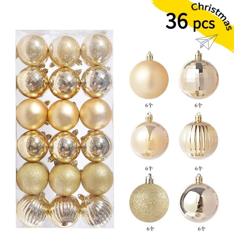 1 caixa 3/4cm bolas de natal enfeites de árvore de natal pendurado pingentes de árvore festa em casa decoração de árvore de natal presentes de ano novo
