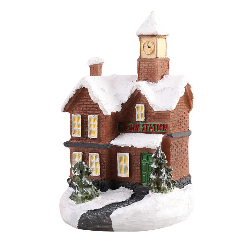 Casinha Natalina Decorativa com Luz LED – Mini Vila de Natal