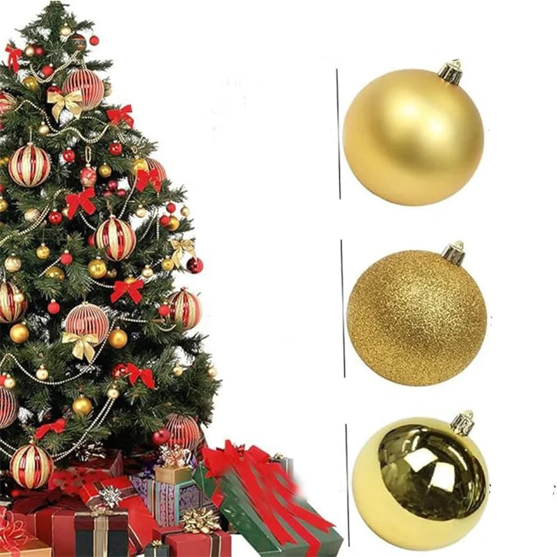 1 caixa 3/4cm bolas de natal enfeites de árvore de natal pendurado pingentes de árvore festa em casa decoração de árvore de natal presentes de ano novo
