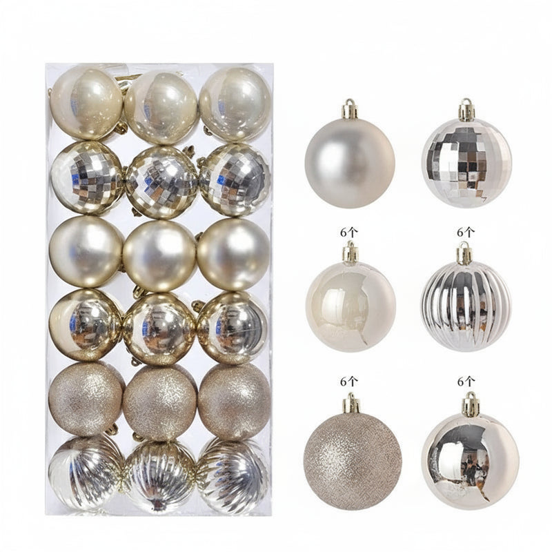 1 caixa 3/4cm bolas de natal enfeites de árvore de natal pendurado pingentes de árvore festa em casa decoração de árvore de natal presentes de ano novo