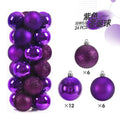 1 caixa 3/4cm bolas de natal enfeites de árvore de natal pendurado pingentes de árvore festa em casa decoração de árvore de natal presentes de ano novo