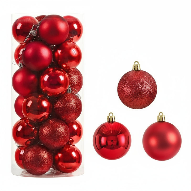 1 caixa 3/4cm bolas de natal enfeites de árvore de natal pendurado pingentes de árvore festa em casa decoração de árvore de natal presentes de ano novo