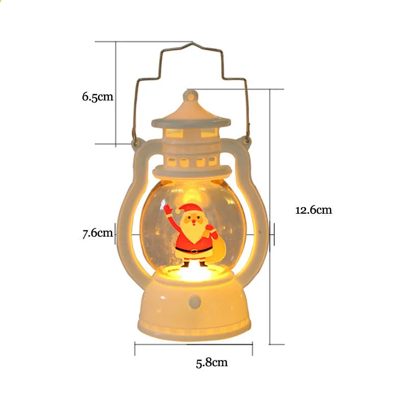 Lanterna Natalina com LED Luz Quente