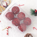 6cm 1 caixa bola de natal decoração de natal árvore de natal ornamentos pendentes decoração para casa navidad ano novo 2025 fontes de festa