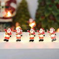 1m 10led papai noel floco de neve led luz corda decoração de natal para casa ornamento da árvore de natal 2025 navidad crianças presente ano novo