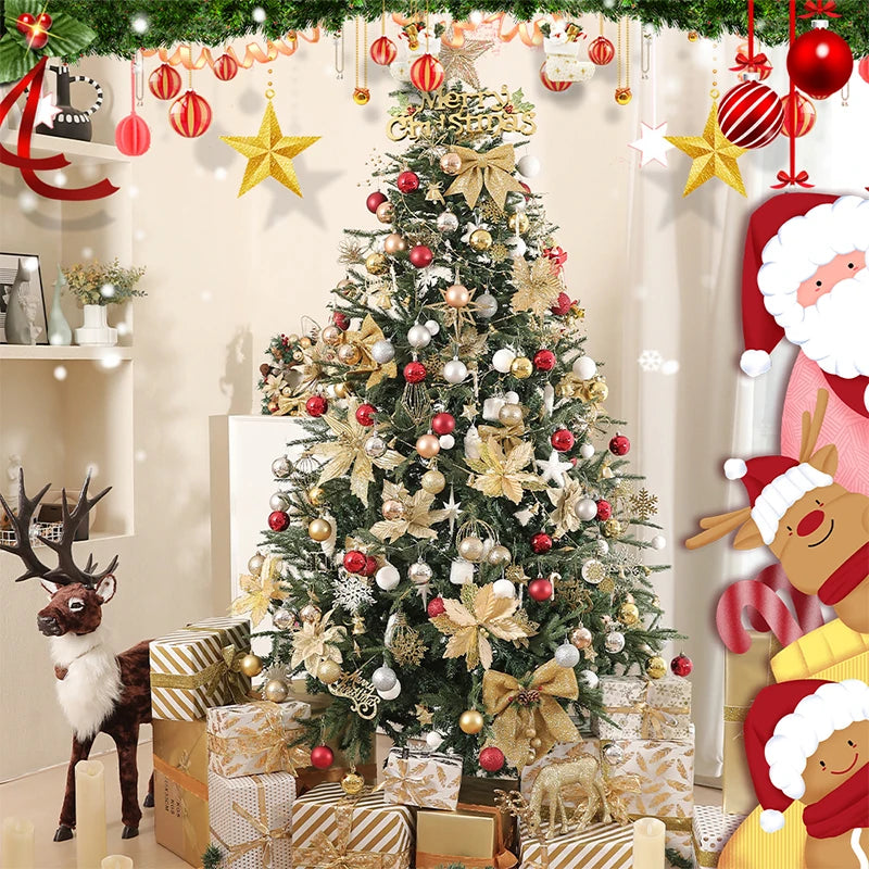 1 caixa 3/4cm bolas de natal enfeites de árvore de natal pendurado pingentes de árvore festa em casa decoração de árvore de natal presentes de ano novo