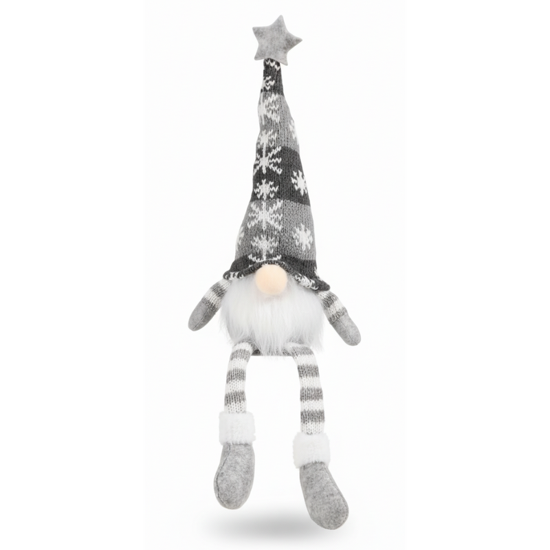 Boneco Duende Natalino de Pelúcia com LED – Enfeite Decorativo