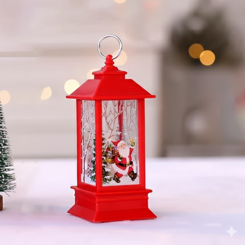 Lanterna de Natal com Luz LED Decorativa