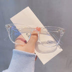 Armação de Óculos Feminina Oval Fashion Liv Transparente