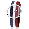 Relógio de Quartzo Impermeável com pulseira de couro genuíno super elegante relógio